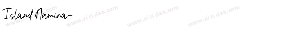 Island Namina字体转换